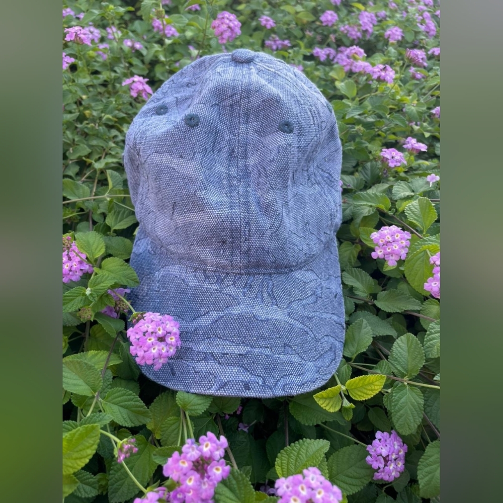 NWT Anthropologie Blue Camo Baseball Cap - Picture 5 of 8